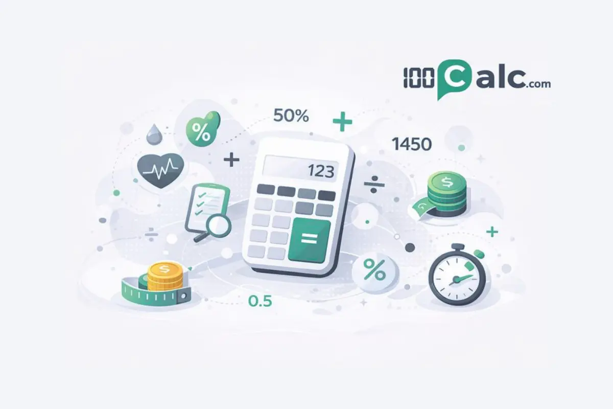 100calc.com - Free online calculators for finance, health, and everyday calculations