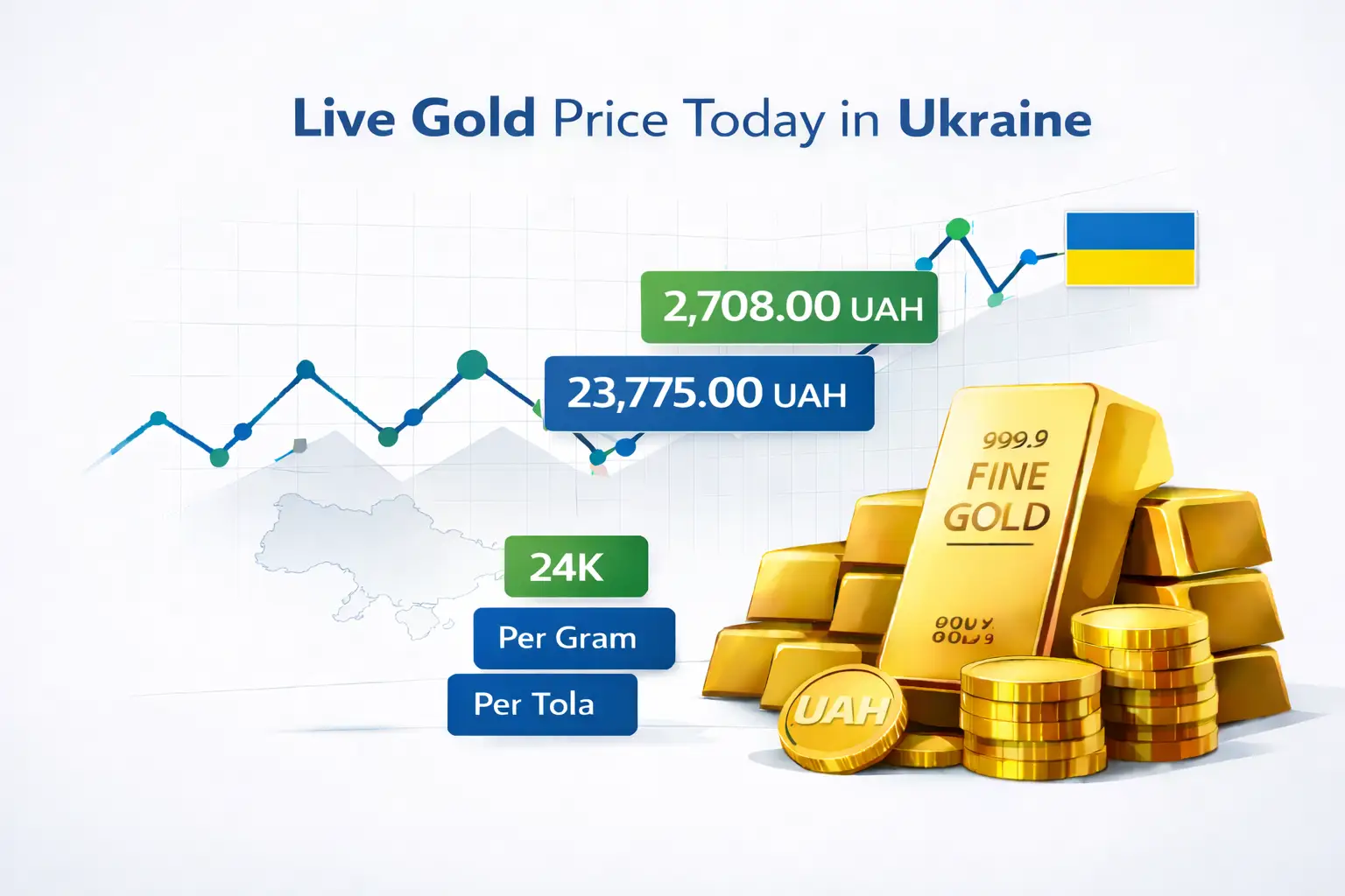 Live gold price today in Ukraine per gram and ounce